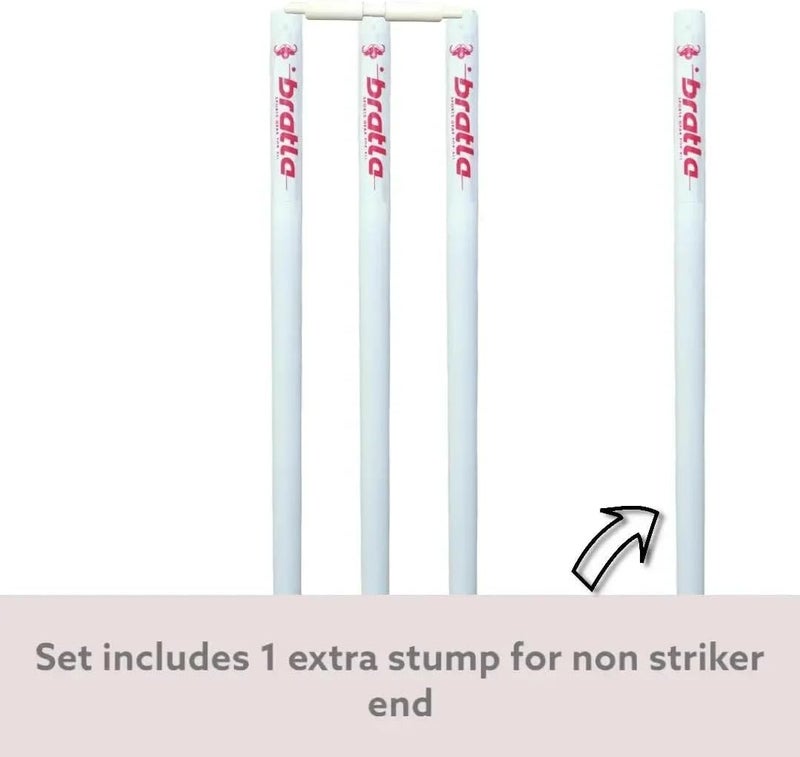 Bratla Complete Wooden Cricket Kit – Training Cricket Set with Bat, Tennis Ball, Stumps, Bail & Carry Bag – Available in Youth and Adult Sizes - Image 4